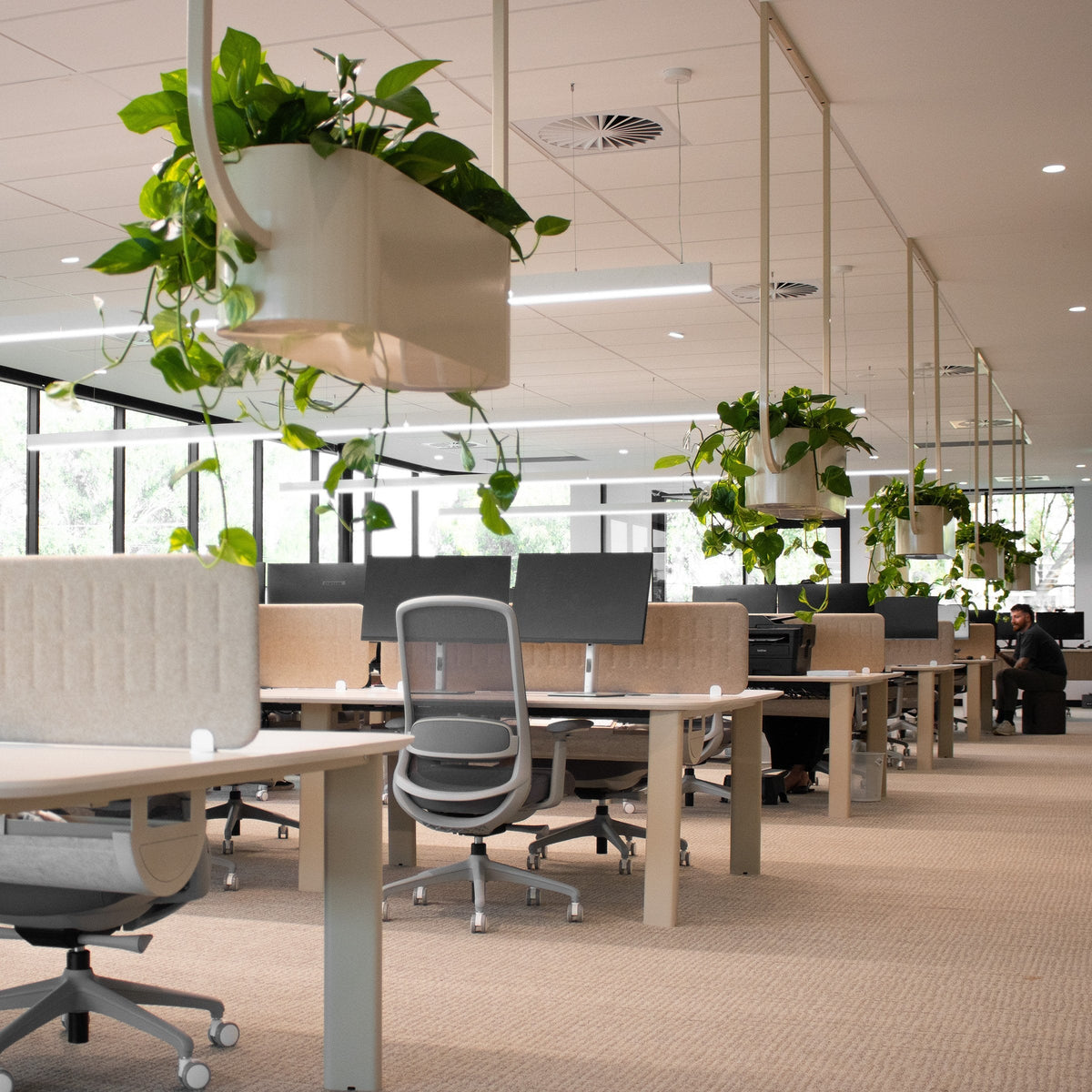 OBLONG workstations in an office