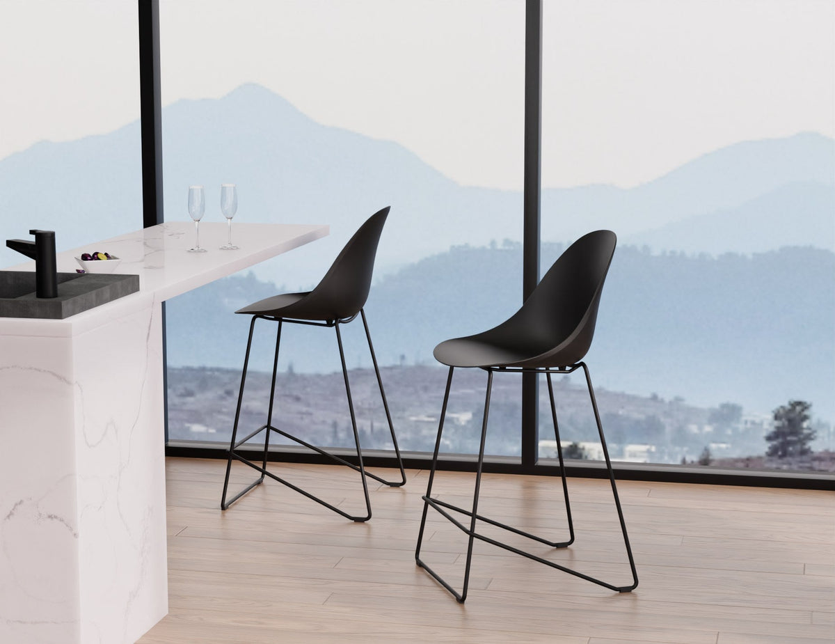 Pebble Stool in a styled interior