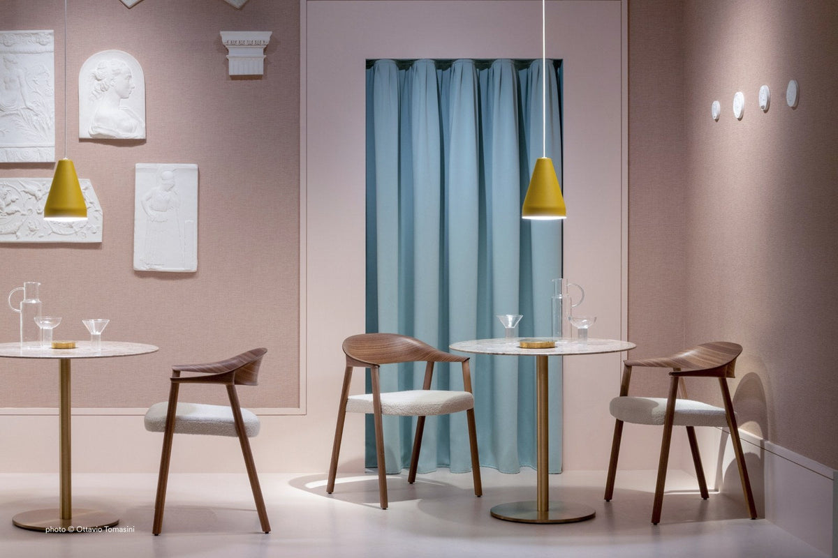 Pedrali Inox in a styled interior