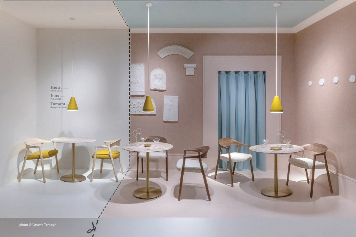 Pedrali Inox in a styled interior