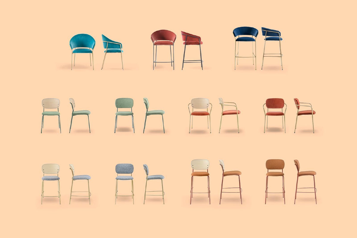 Pedrali Jazz Stool in a styled interior