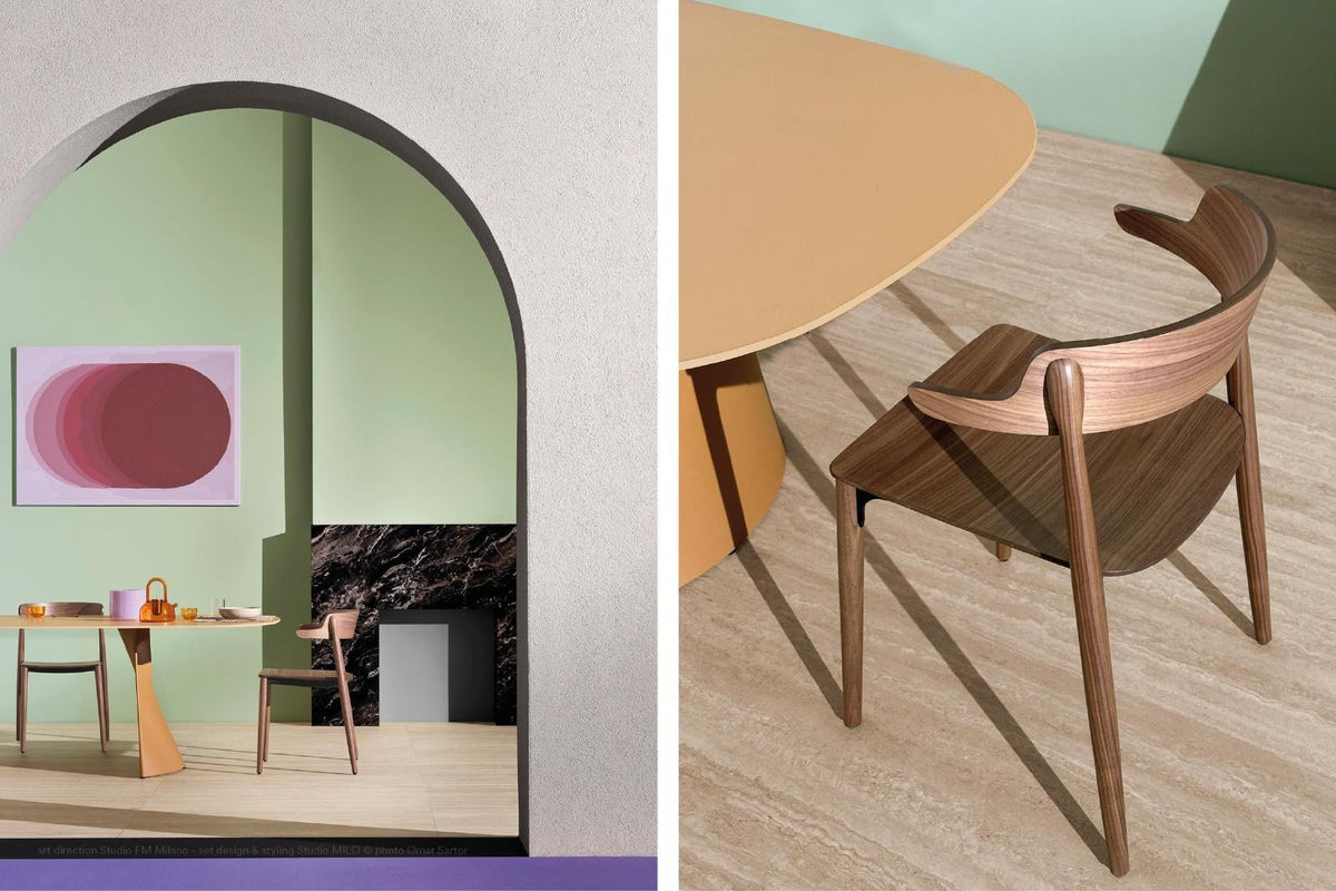 Pedrali Nemea in a styled interior