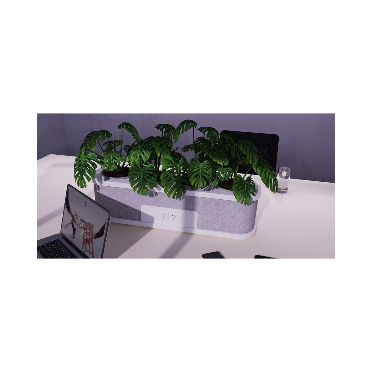 Power Planter in grey