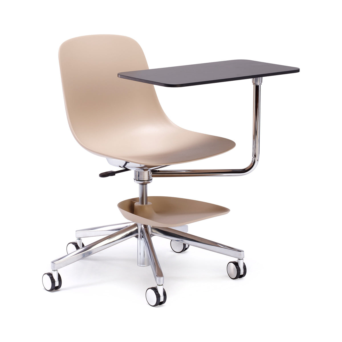 Pure Loop Edu Tablet Chair in sand on white