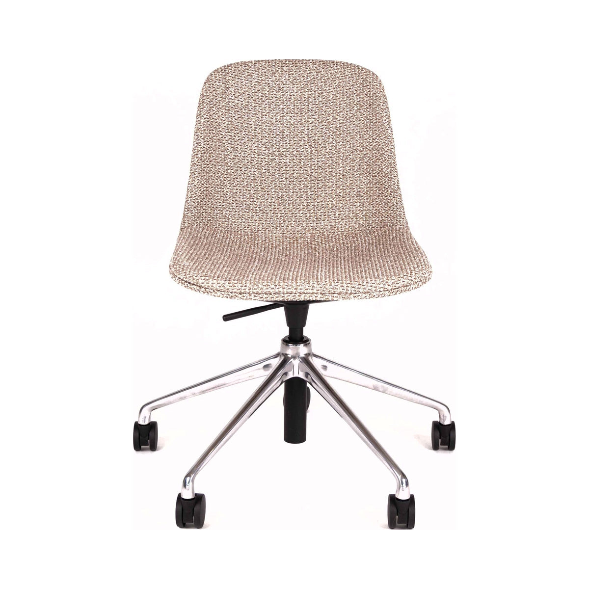 Pure Loop Height-Adjustable Chair fully upholstered in wheat fabric
