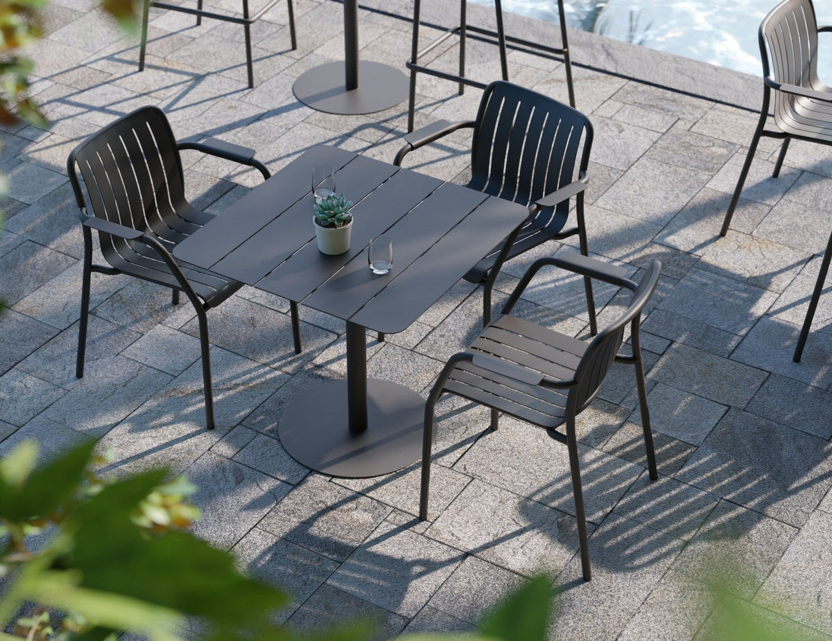 Roku Outdoor Armchair in a styled interior