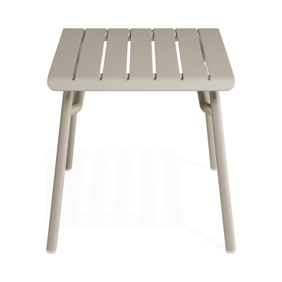 Roku low stool in latte, front view