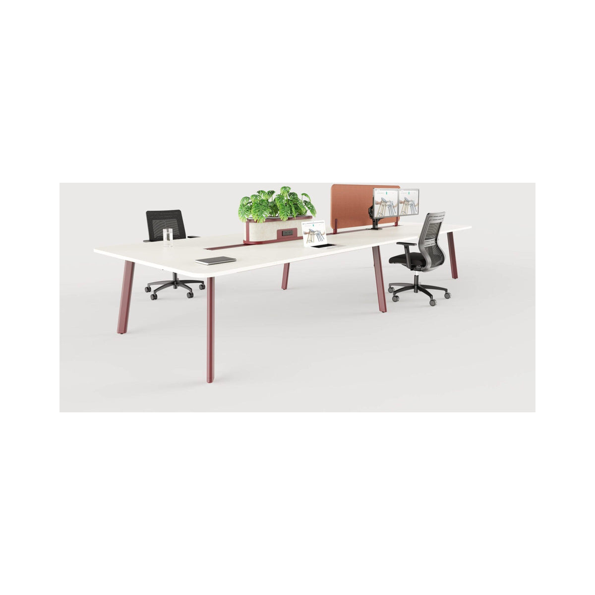 Rosie Workstation with terracotta screens
