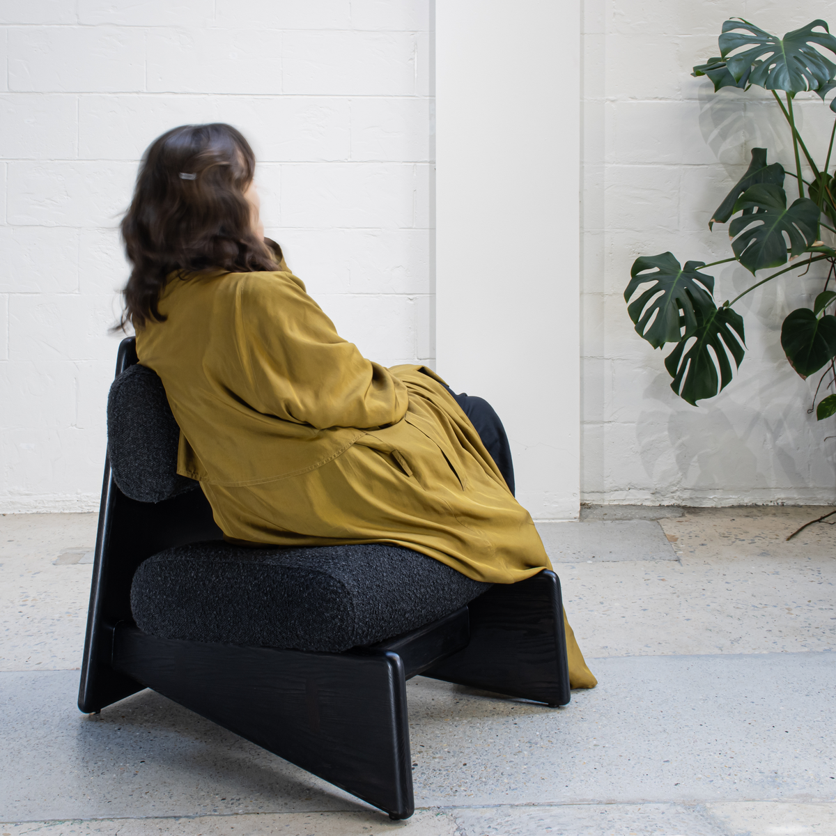 SABI Low Lounge Chair in a styled interior
