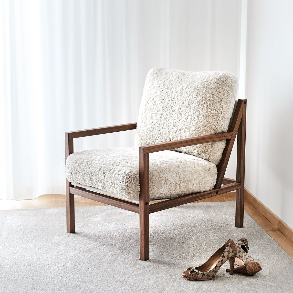 Seventy Five Wood in a styled interior