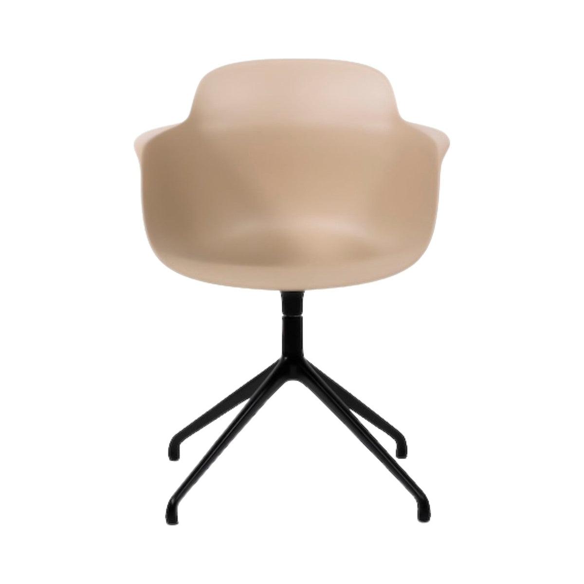 Sicla 4-Star Base Chair – Polypropylene shell (Sand), front view