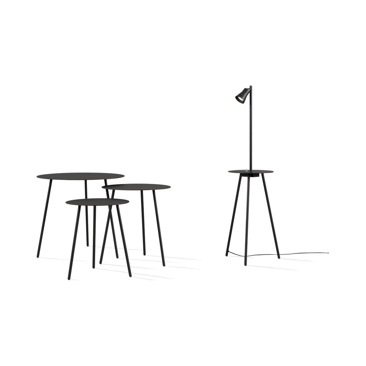 Sputnik family with lamp table