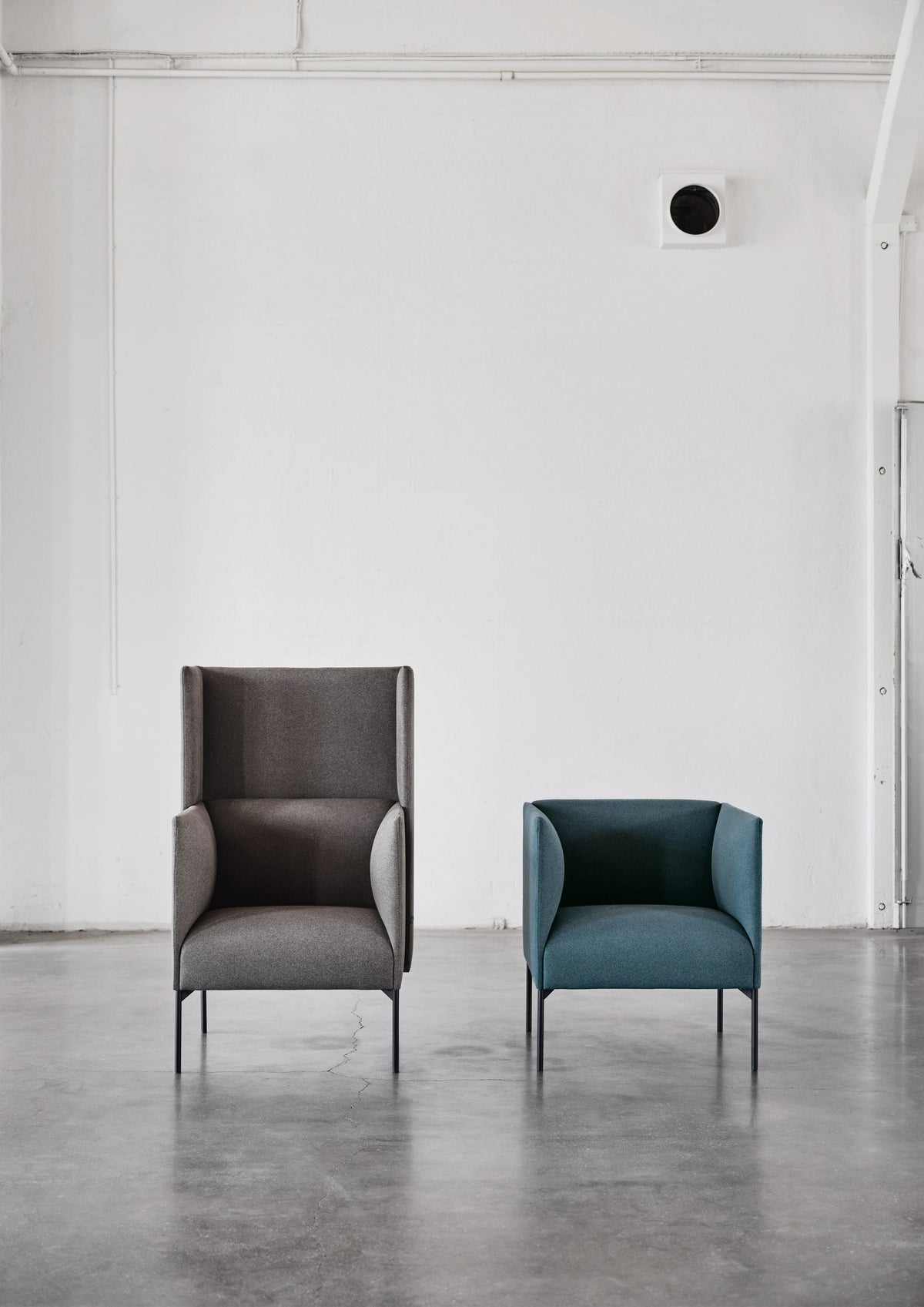 Talk seating in a styled interior