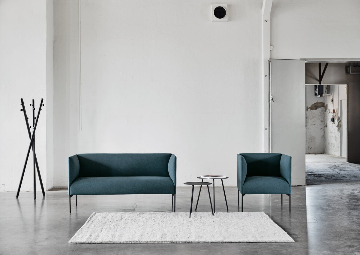 Talk sofas in a styled interior