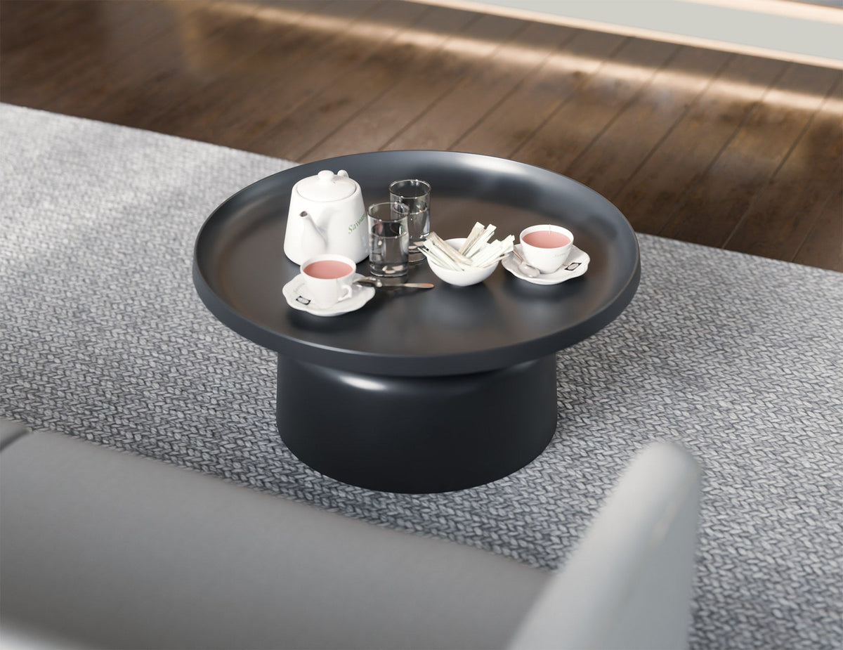 Tide Round Coffee Table in a styled interior