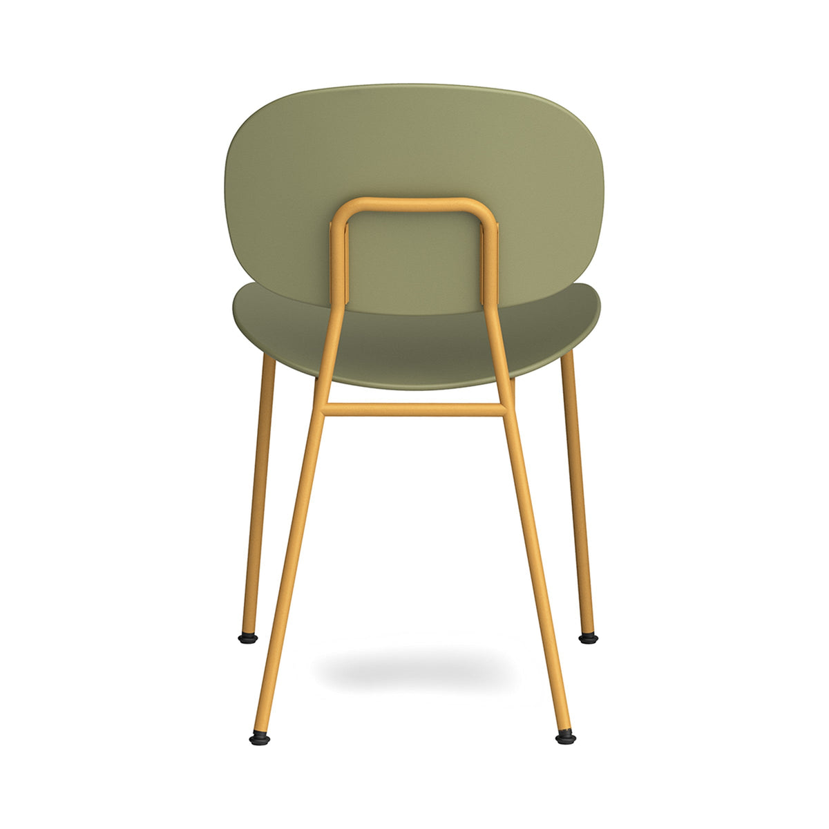 Tondina Pop Chair in Reed green from behind