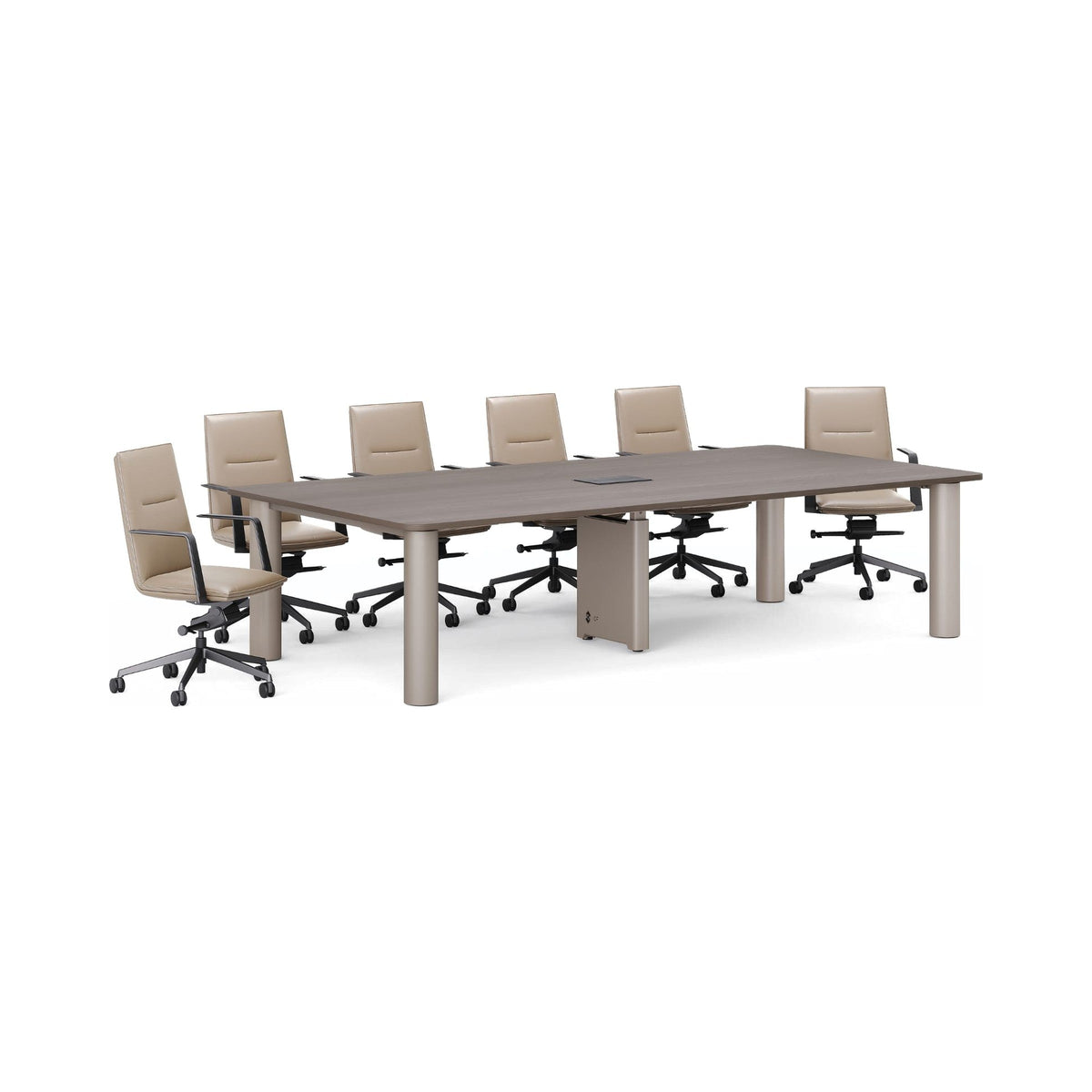 Totem boardroom table, three-quarter view