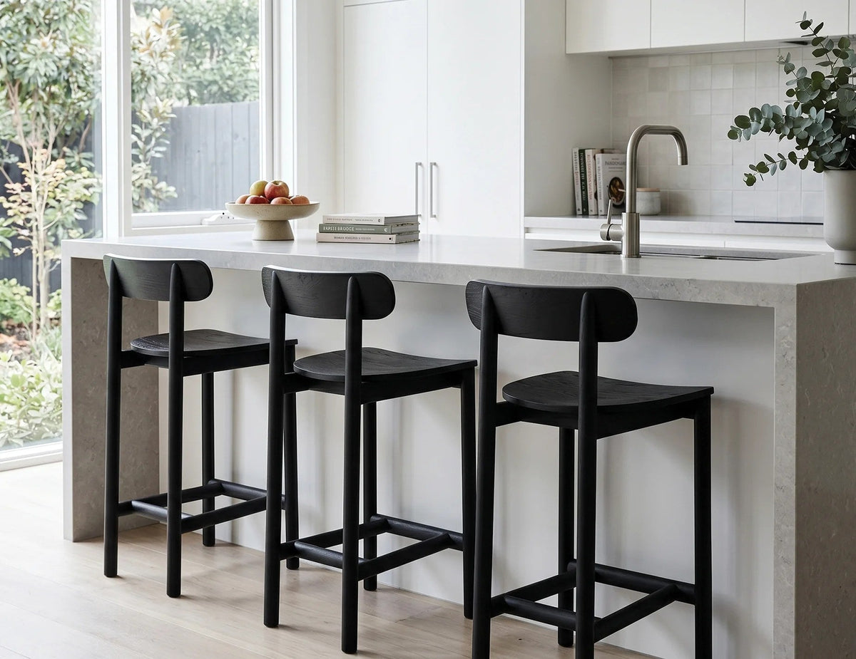 Zara Bar Stool in a styled interior