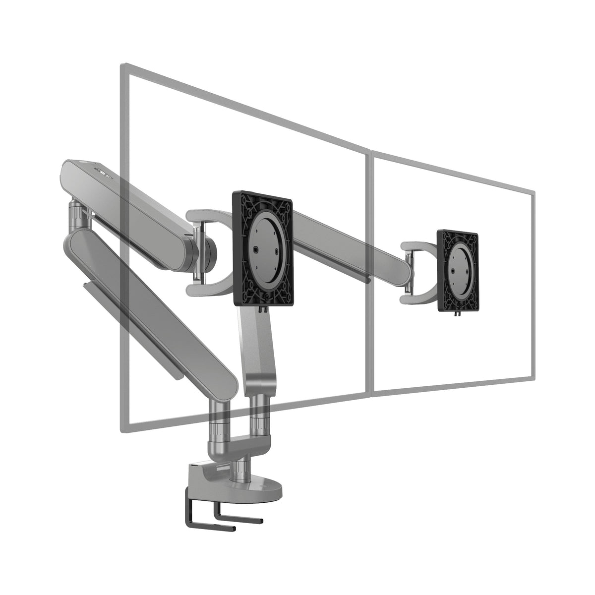 ZG2DS dual monitor arm