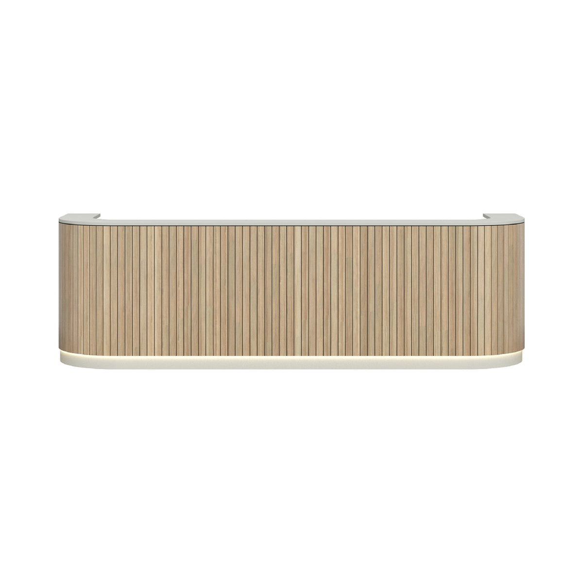 Reception desk heights: what 1100 mm actually means on a plan