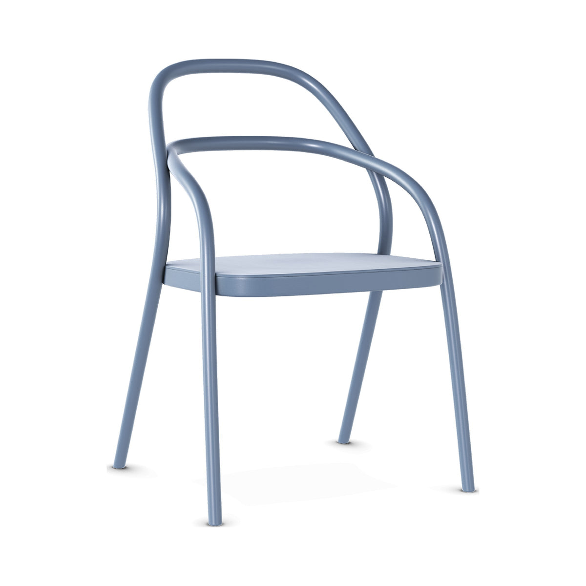 2 Chair in a blue pigment lacquer