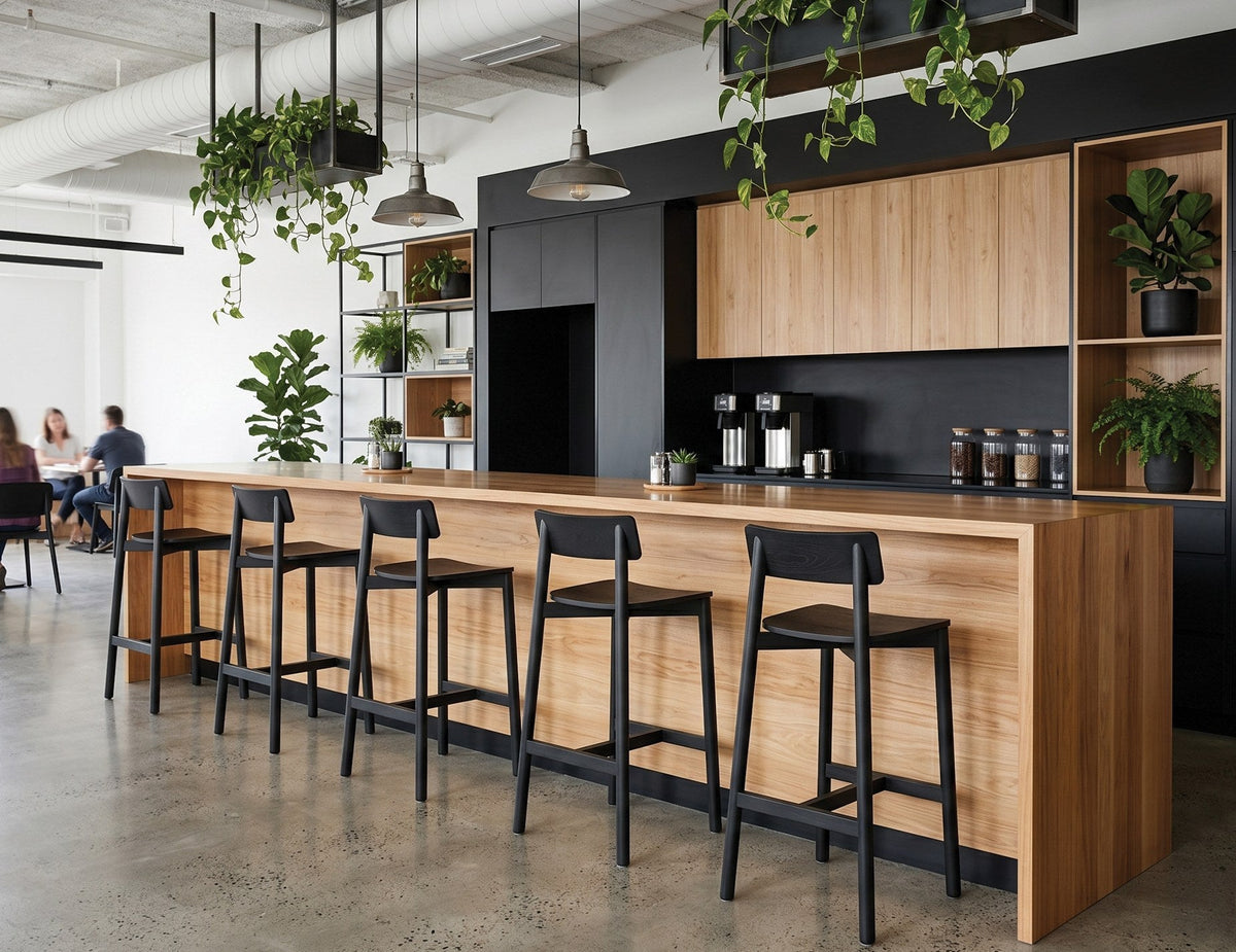 Andi Bar Stool in a styled interior