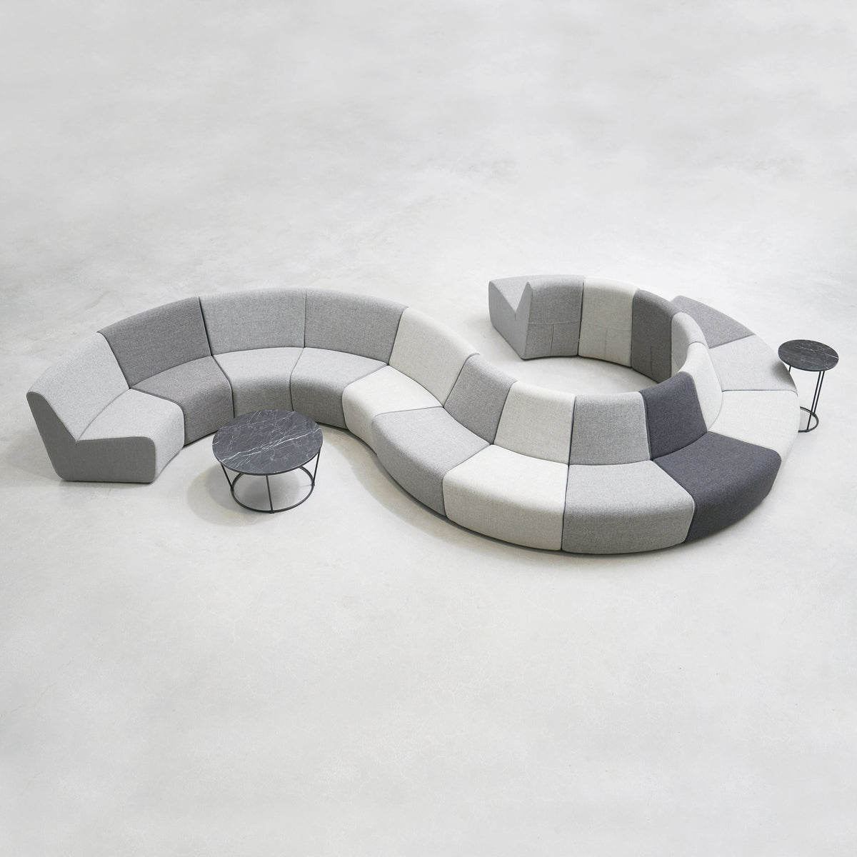 Aura Light Modular Lounge in a styled interior