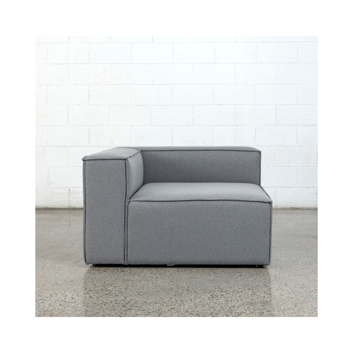 Baxter one-arm corner module in grey