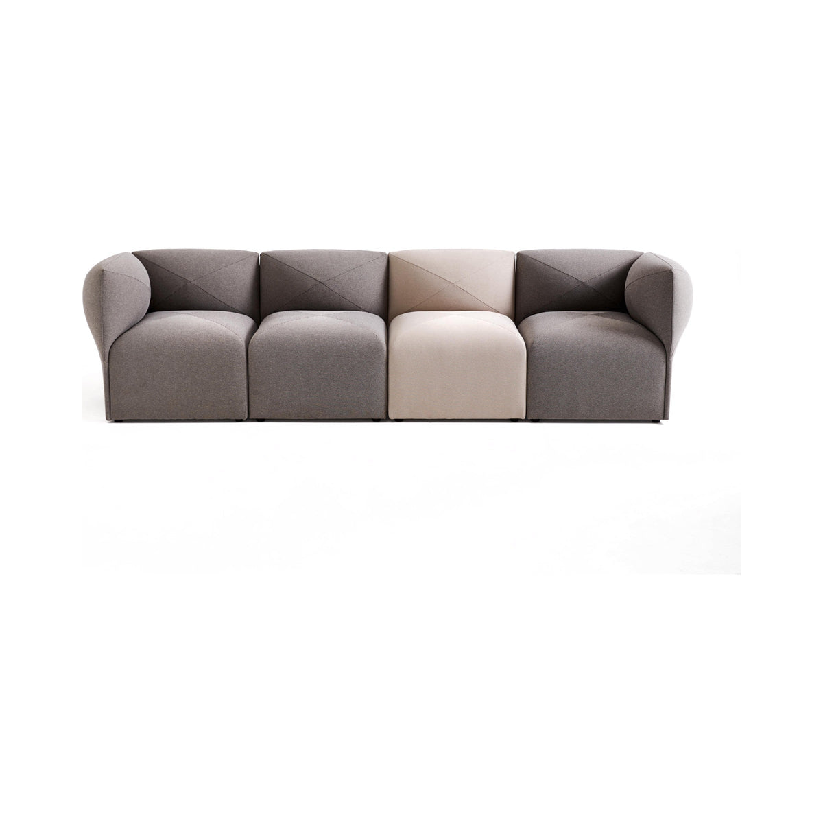 Blob Mini sofa layout, front view