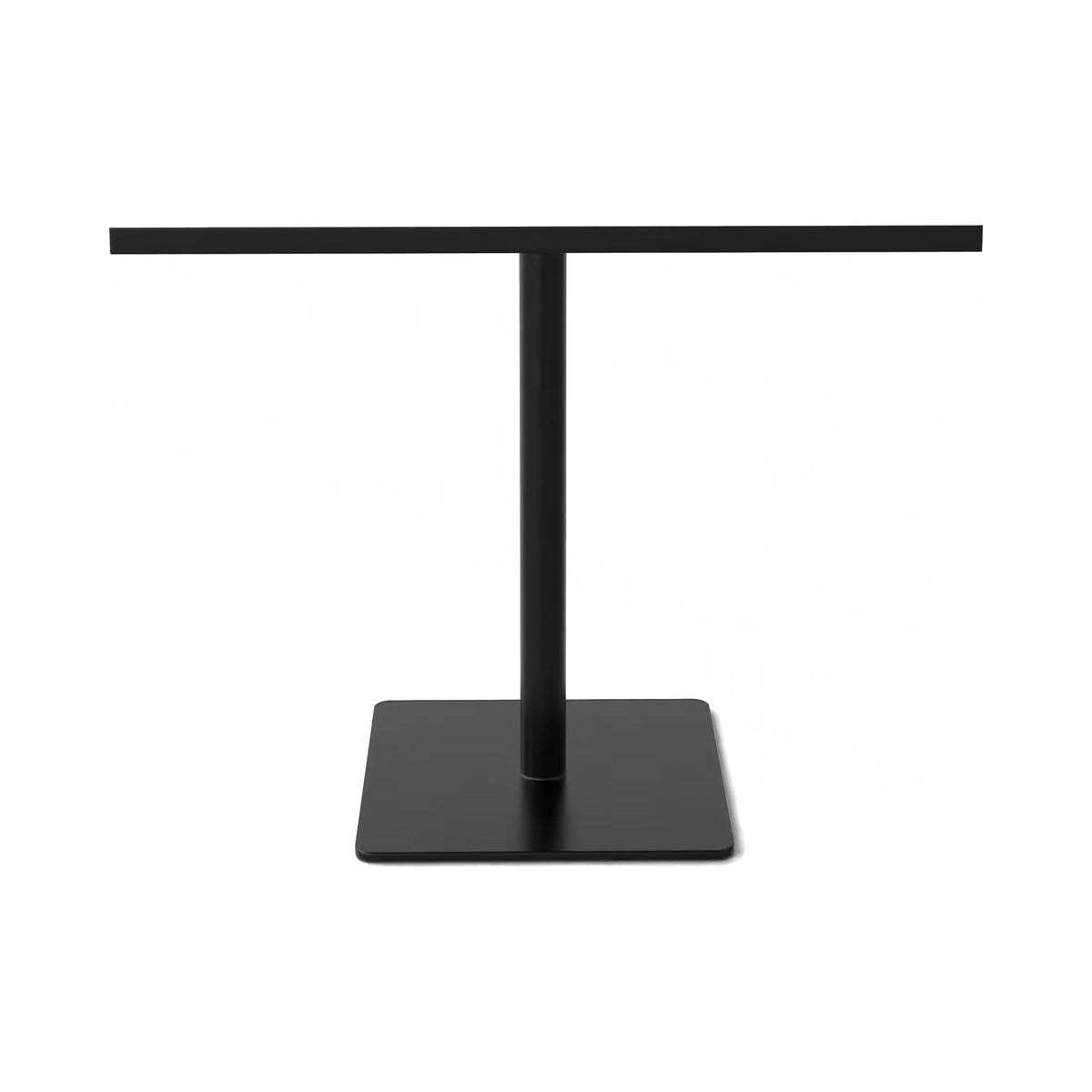 Brooke square disc base in black with a white square top