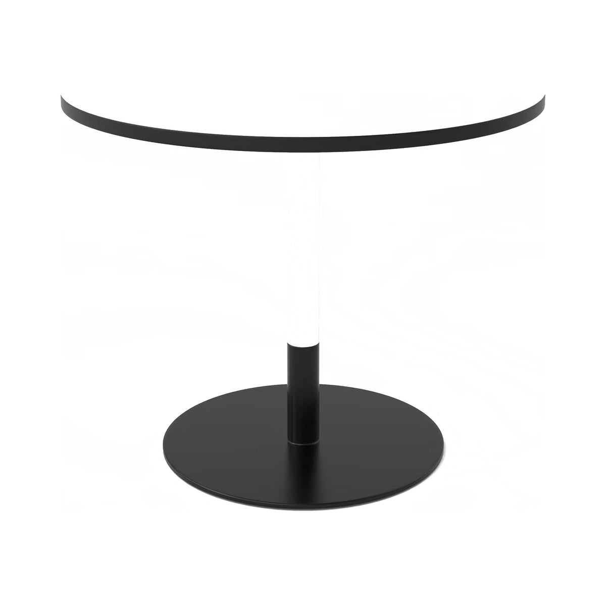 Brooke two-tone disc base with a black disc and white post