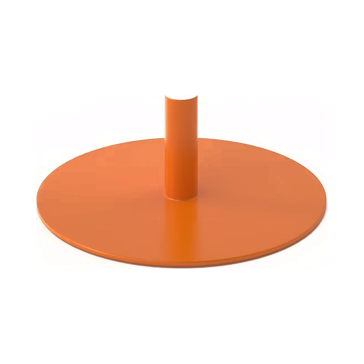 Brooke two-tone disc base with an orange disc and white post