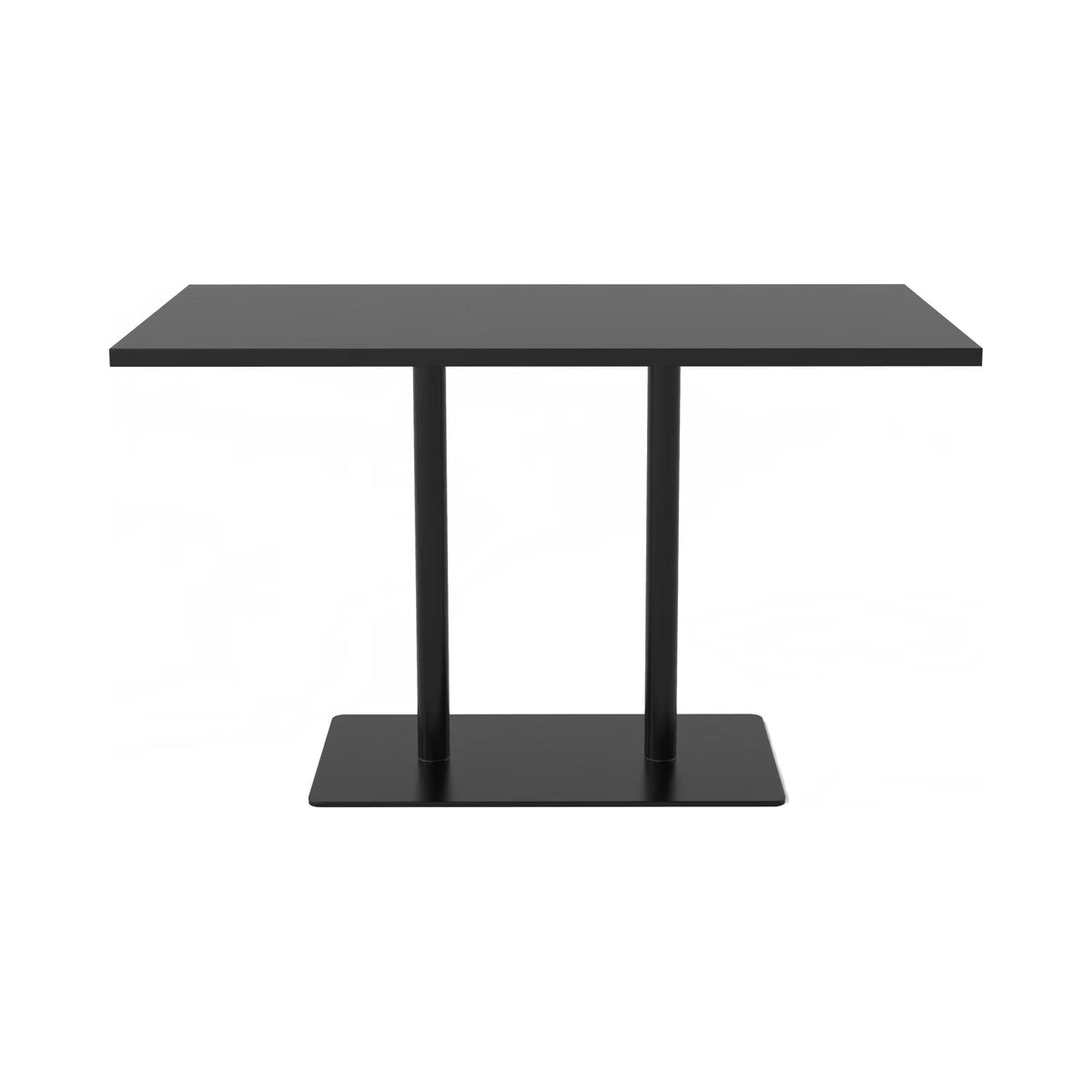 Brooke twin-shaft disc base in black with a black rectangular top