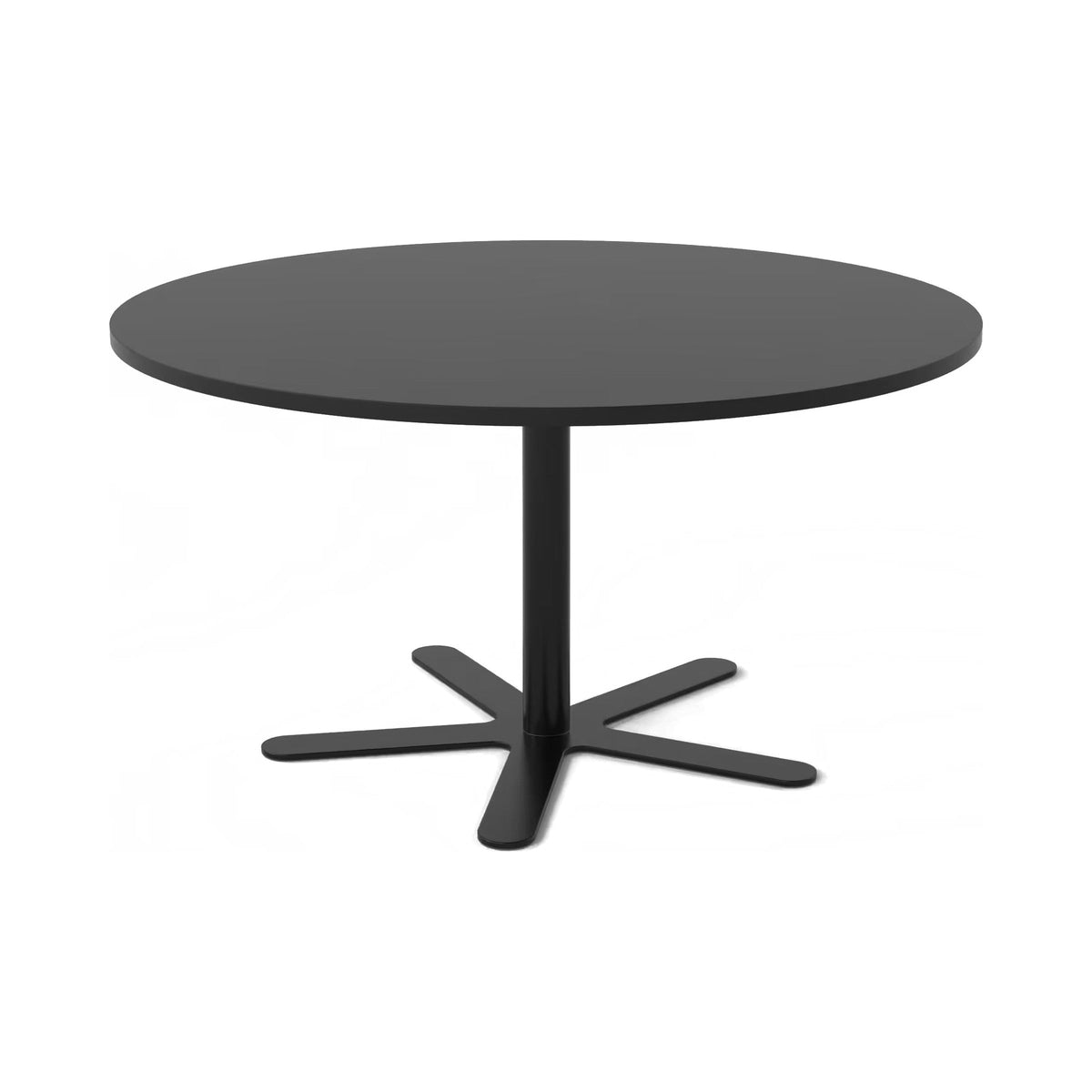 Byron 4-way base in black with a round black top