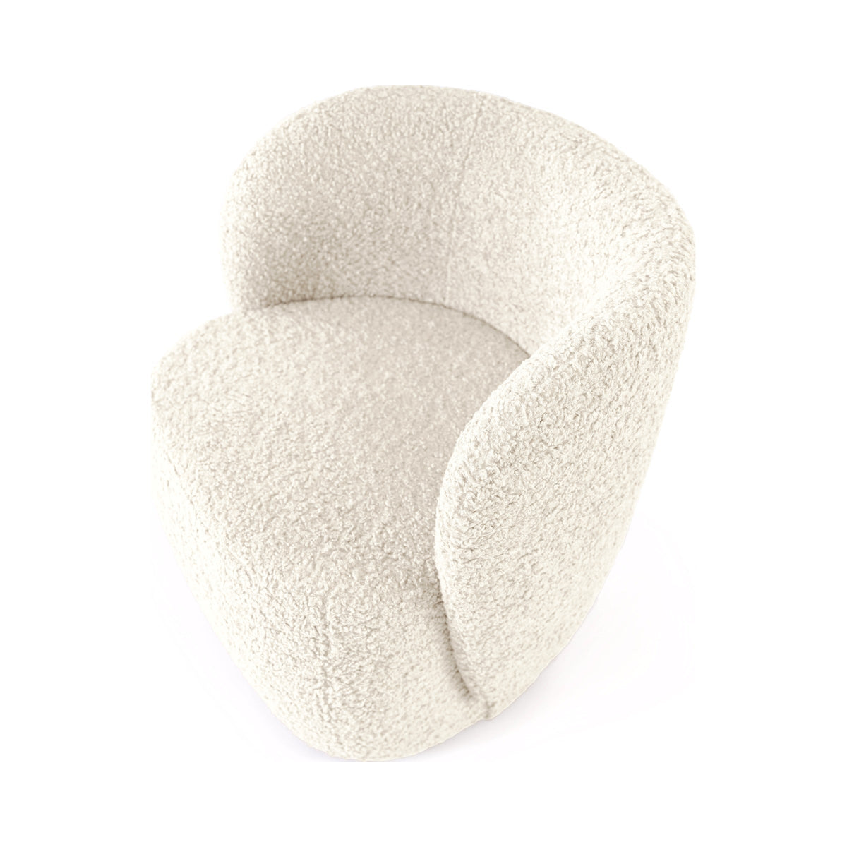 Cap armchair in Gute Off White, elevated view