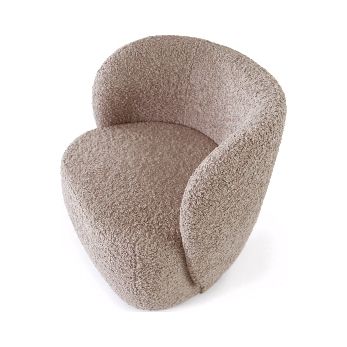 Cap armchair in Gute Beige, elevated view