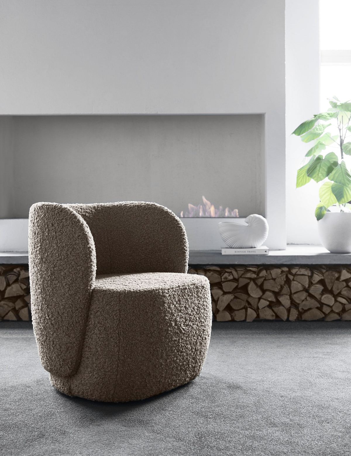 Cap in a styled interior