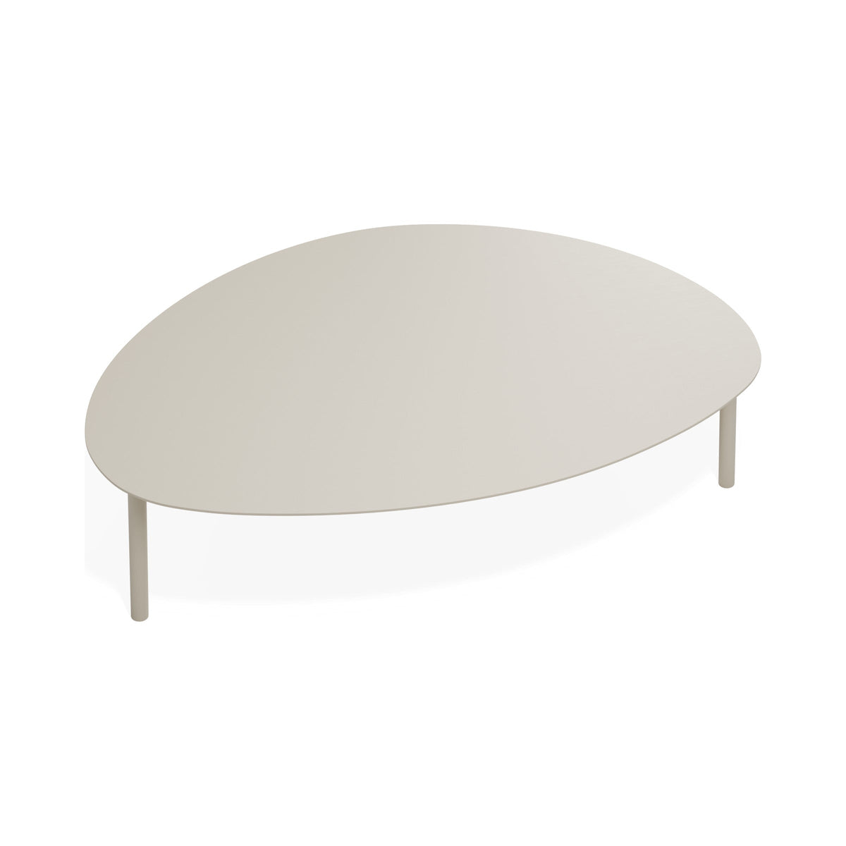 Cetara large coffee table in latte, viewed from above