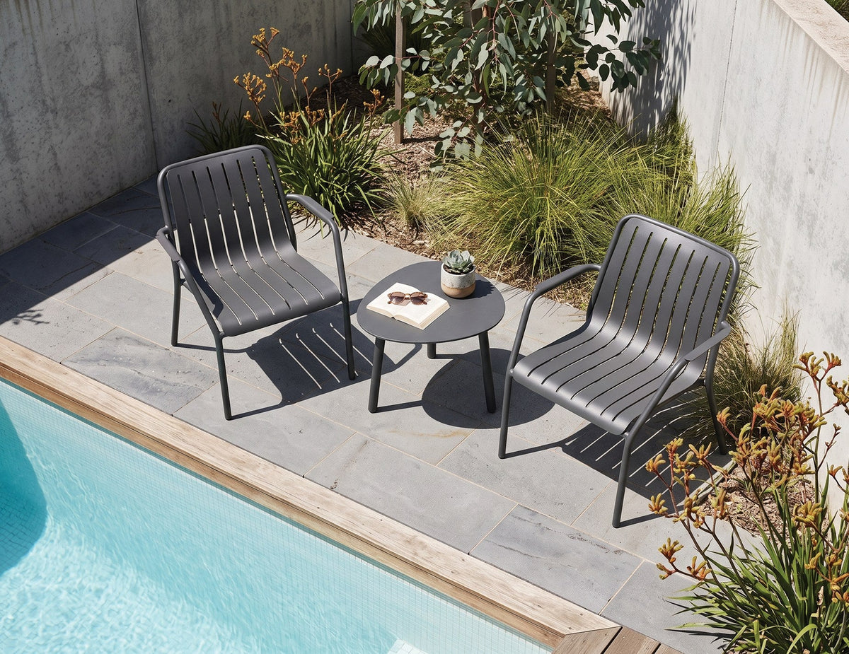 Cetara Outdoor Side Table in a styled interior
