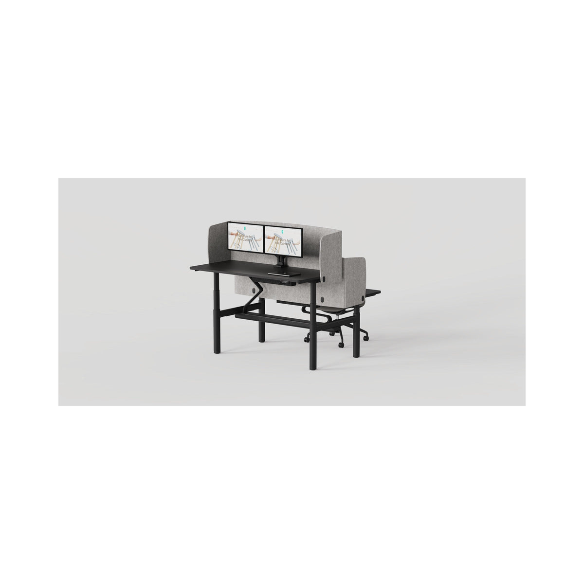 Cicada screens on raised desks