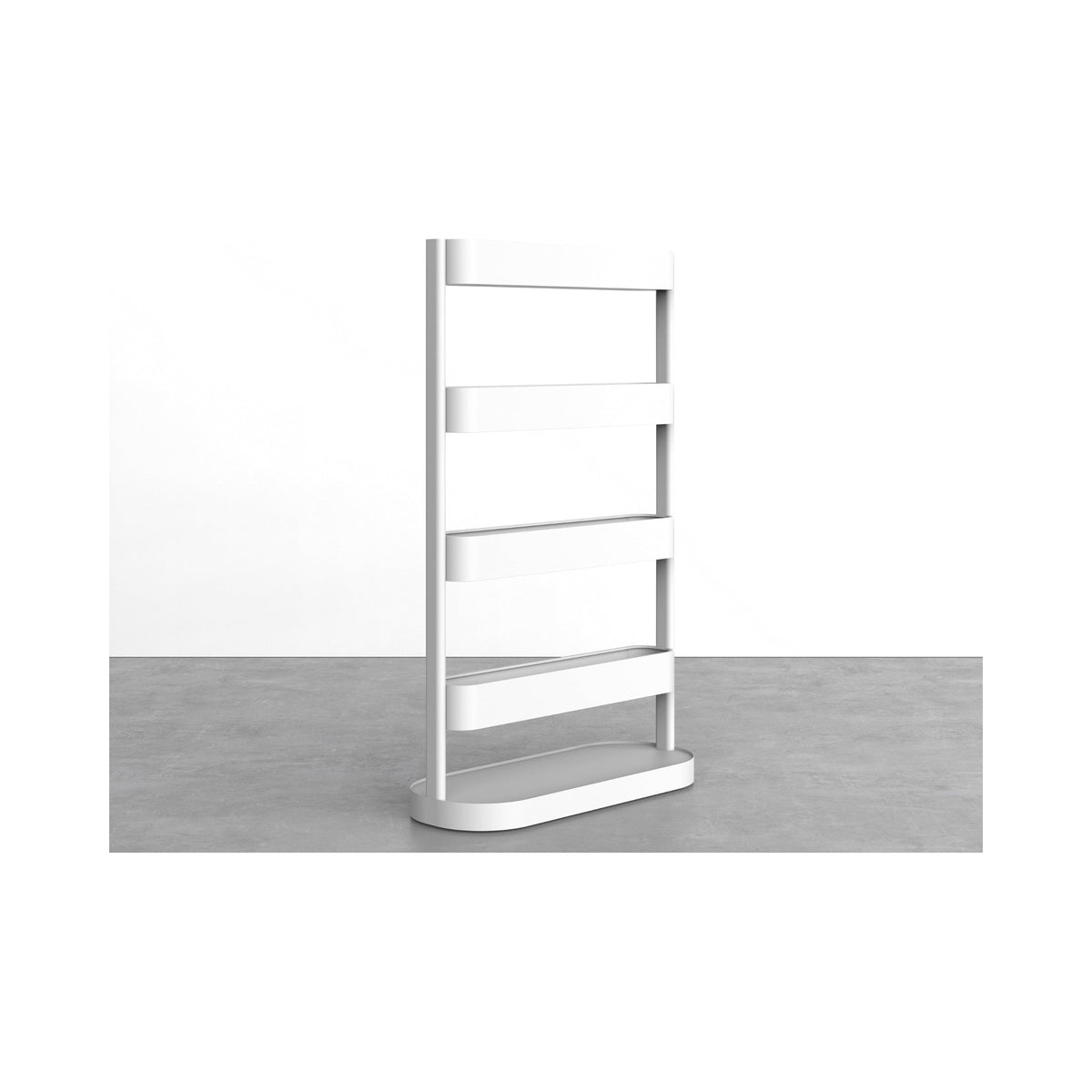 Clio mobile garden in white, side angle