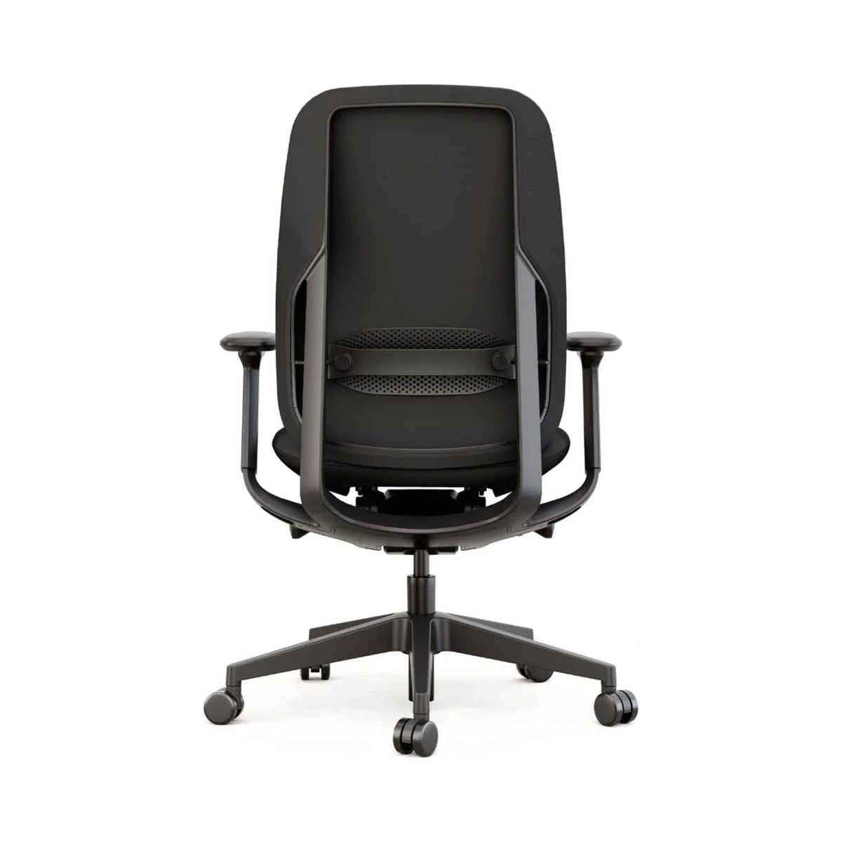 Coast task chair in black, back view