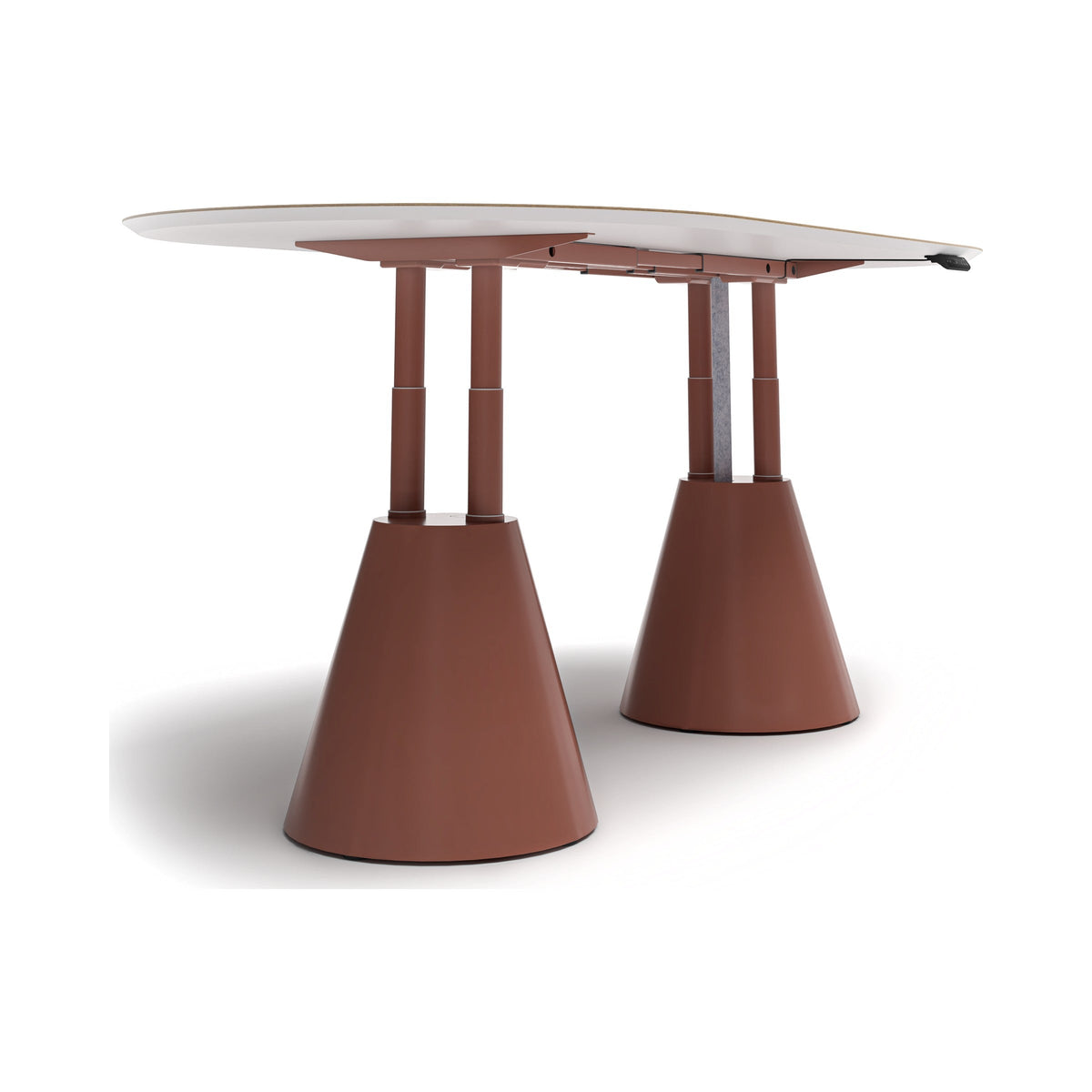 CONUS XL h/a Table in terracotta, raised
