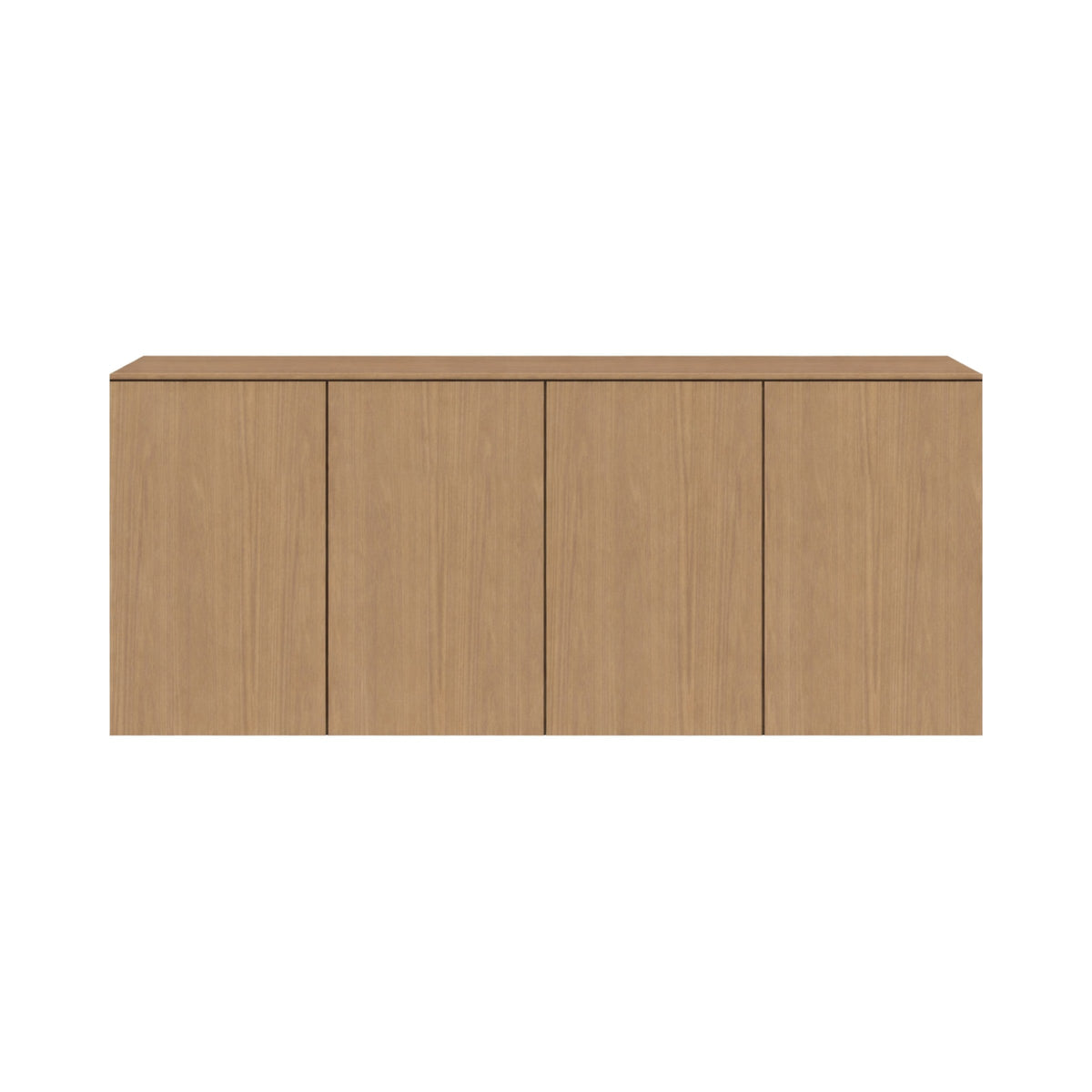Credenza A in timber-look with four doors