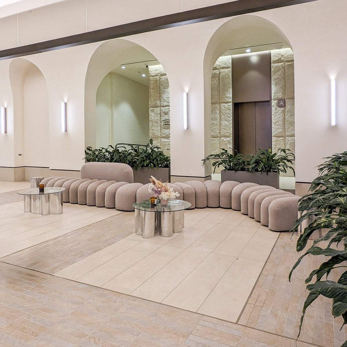 DATUM modular seating in an interior
