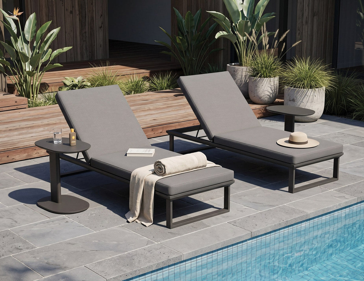 Deck Outdoor Side Table in a styled interior