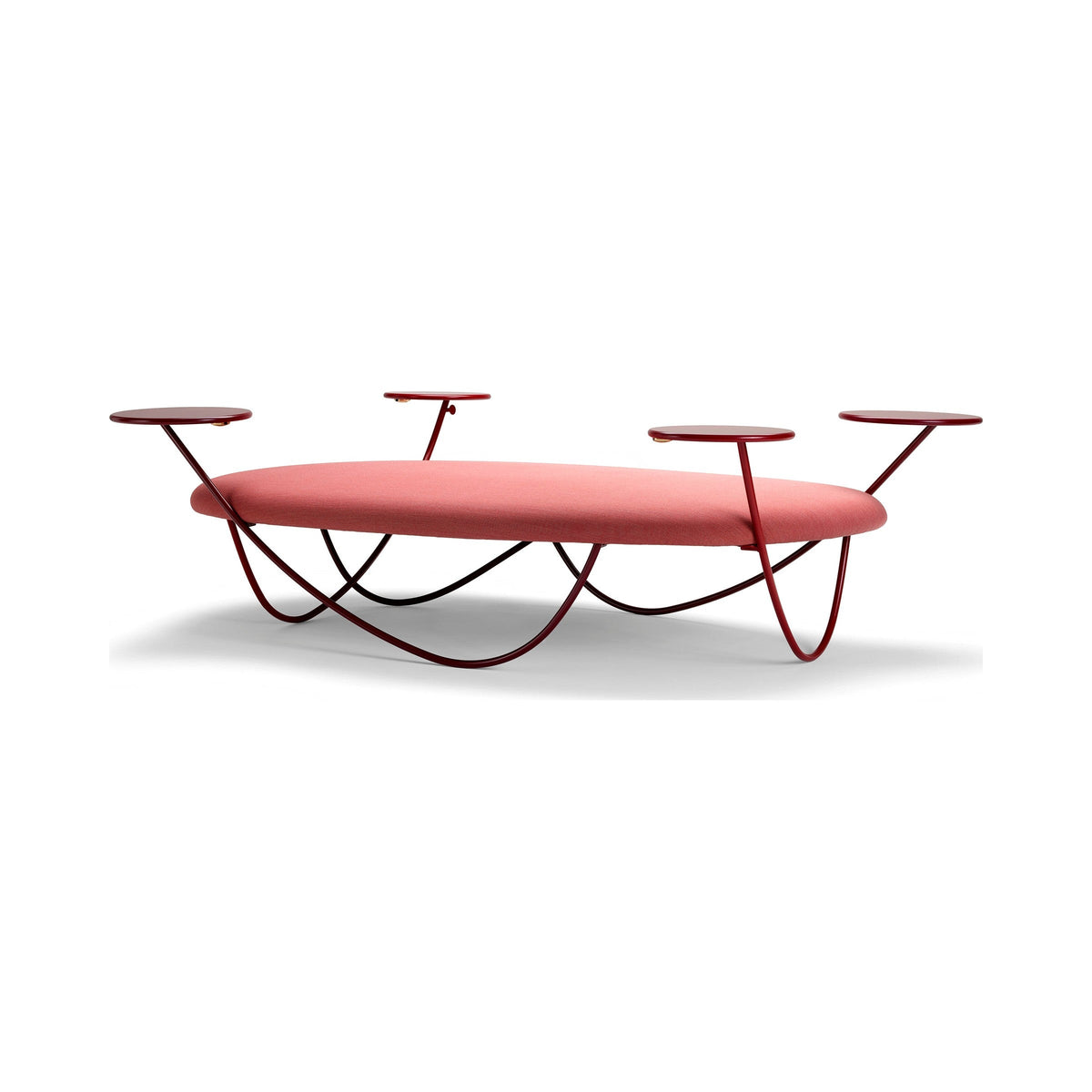Dune ottoman with table tops