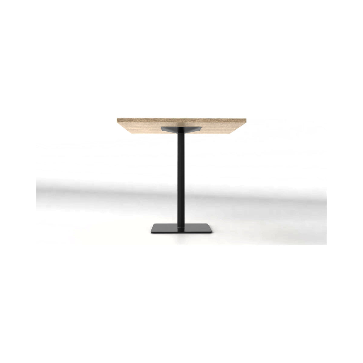 Eco disc base in black, low view