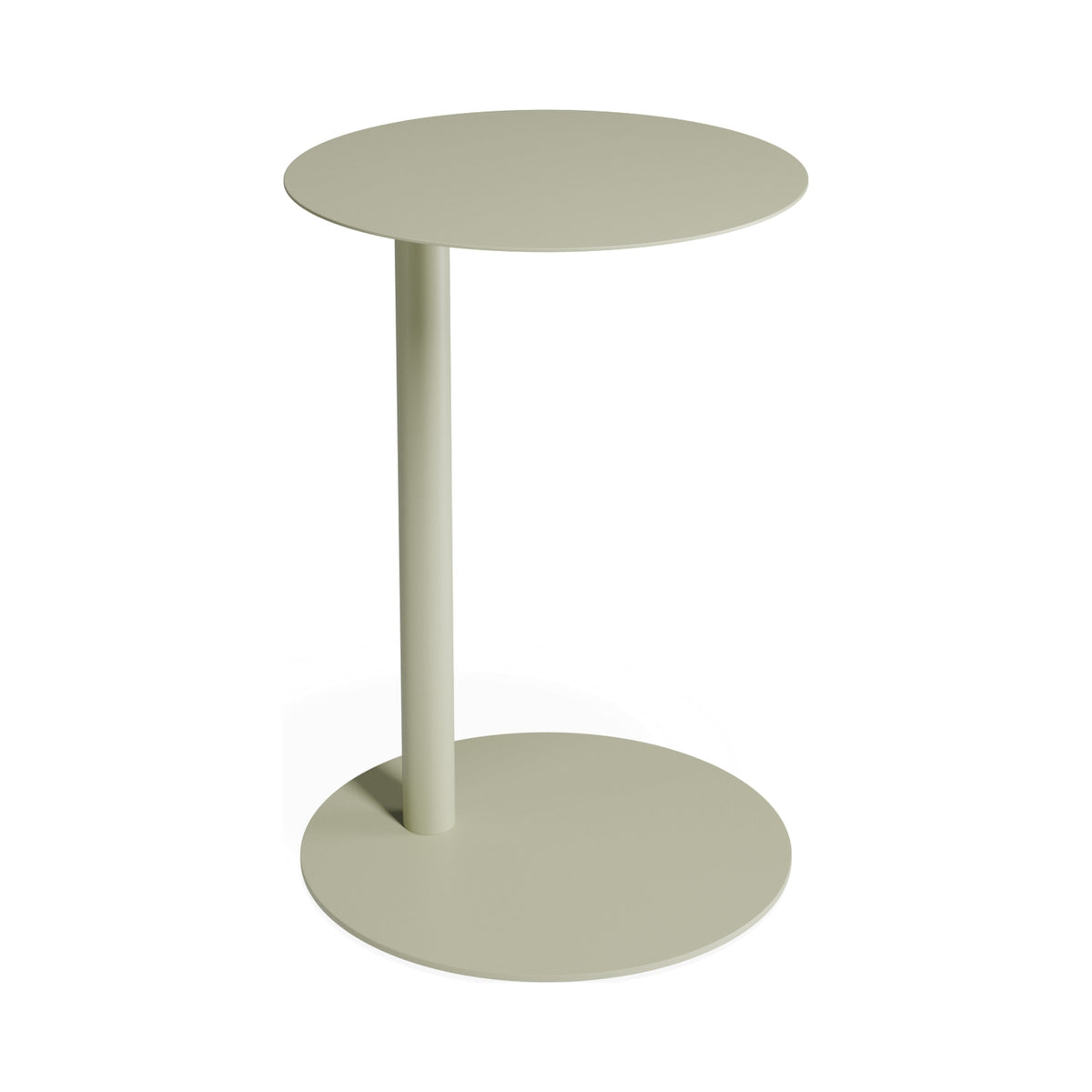 Fizz side table in green, side view