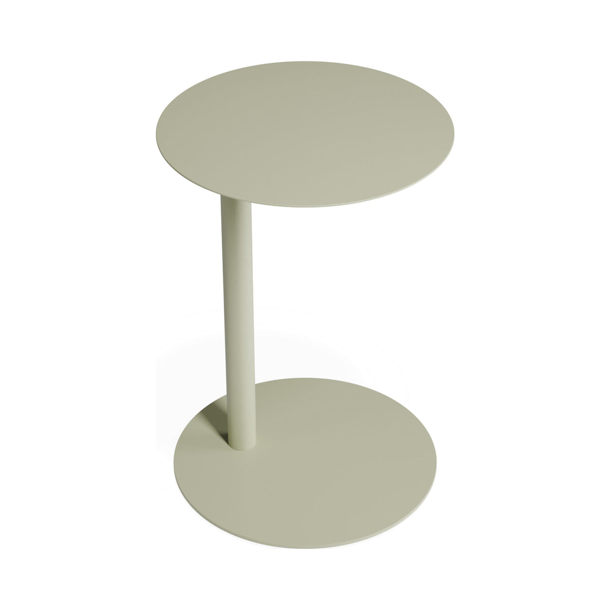 Fizz side table in green, three-quarter view